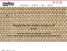 Tablet Screenshot of mellau-teppich.com